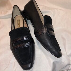 Louise et Cie 6M black leather, flats/ loafers